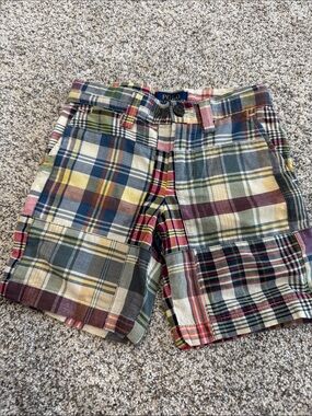 Polo by Ralph Lauren Multicolor Patchwork Plaid Cargo Shorts